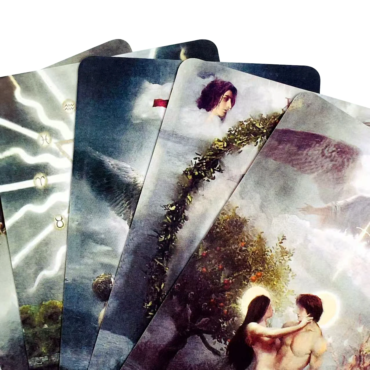 러시아의 천지 타로 카드 데크에는 상징과 숨겨진 의미가 섬세하게 얽혀져 있어 점술과 선물 제공에 적합합니다.