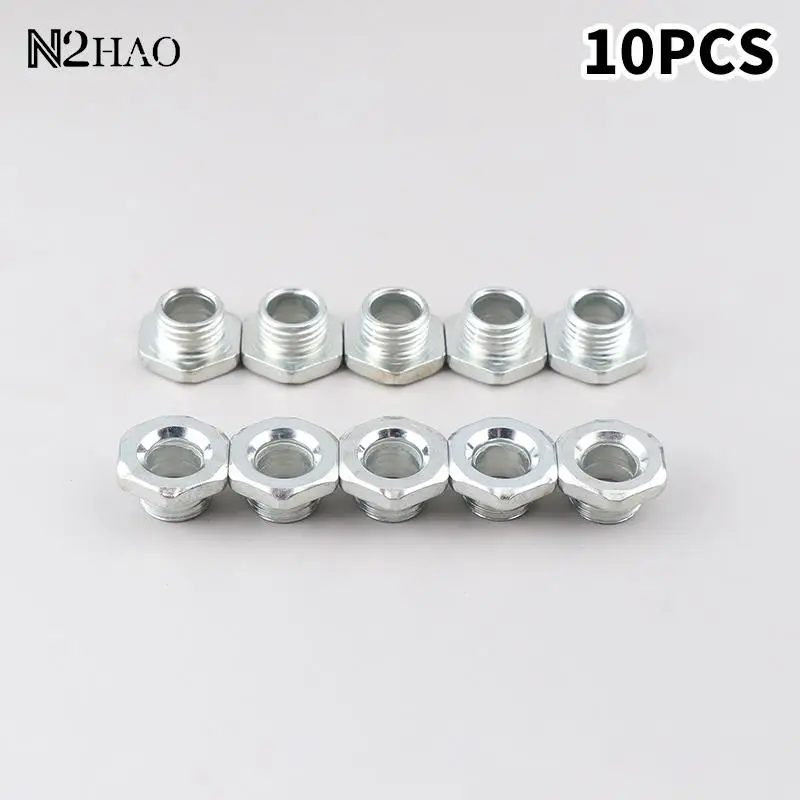 10pcs M10 8/10/13/15/20mm Tooth Tube With Nut For Lamps Hollow Screw Metal Pipe Teeth Whitening Thread Repair Lighting Base led lamp accessories thread adapter hollow tube nut