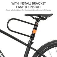 מנעול אופניים מפלדת פחמן WEST BIKING נגד גניבה מאובטח MTB כביש מנעול אופנוע קורקינט רכיבה אביזרים 5