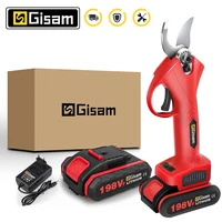 198VF 30mm Cordless Pruner Pruning Shear Efficient Fruit Tree Bonsai Pruning Electric Tree Branches Cutter Landscaping Tool 1
