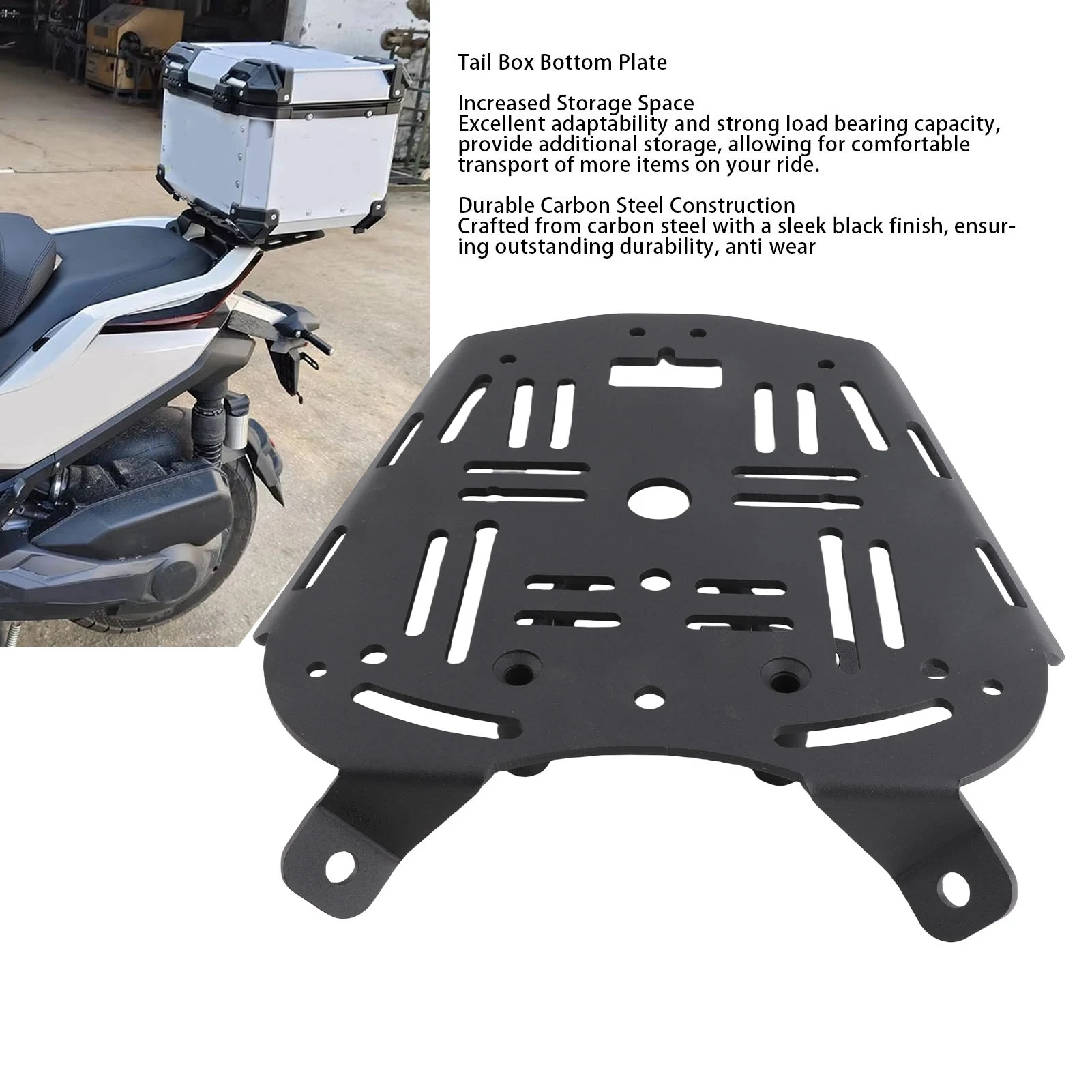 Top Box Base Plate Bracket Tail Box Bottom Plate Easy Installation ...