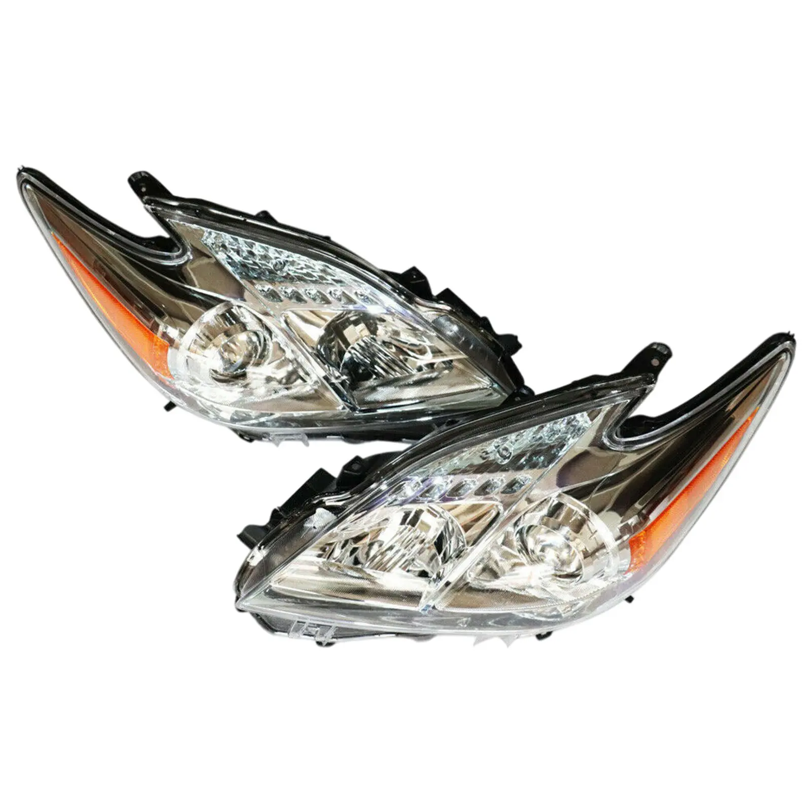 HeadlightsHeadlampsAssemblySetFor20102011ToyotaPriusHalogen