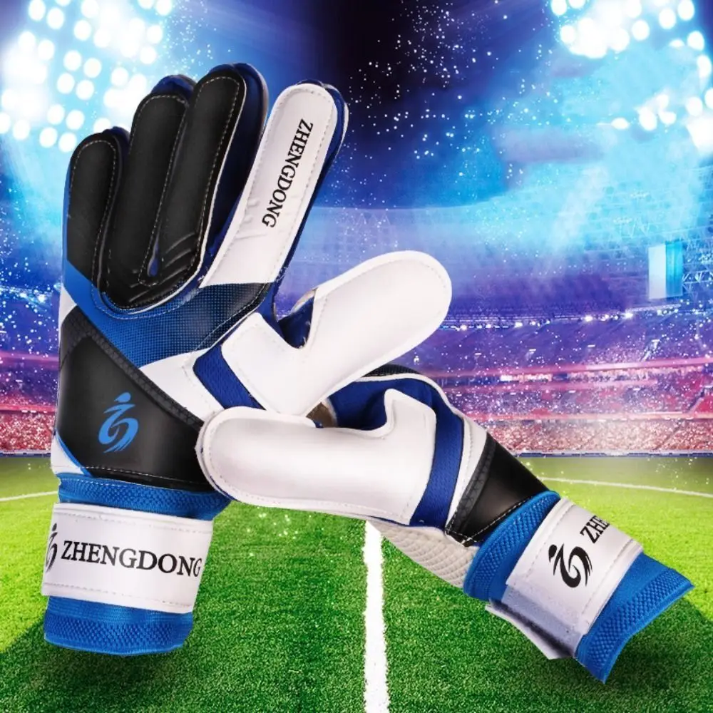 Wear-resistant Football Gloves Thick Latex Anti-slip Football Training Gloves Non-Slip Excellent Goalkeeper Gloves Children