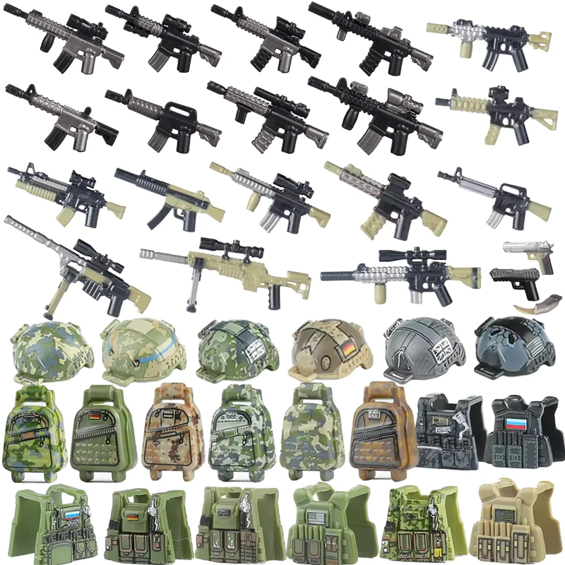 MOC Military Weapons Building Blocks Special Forces Group US Soldiers ...