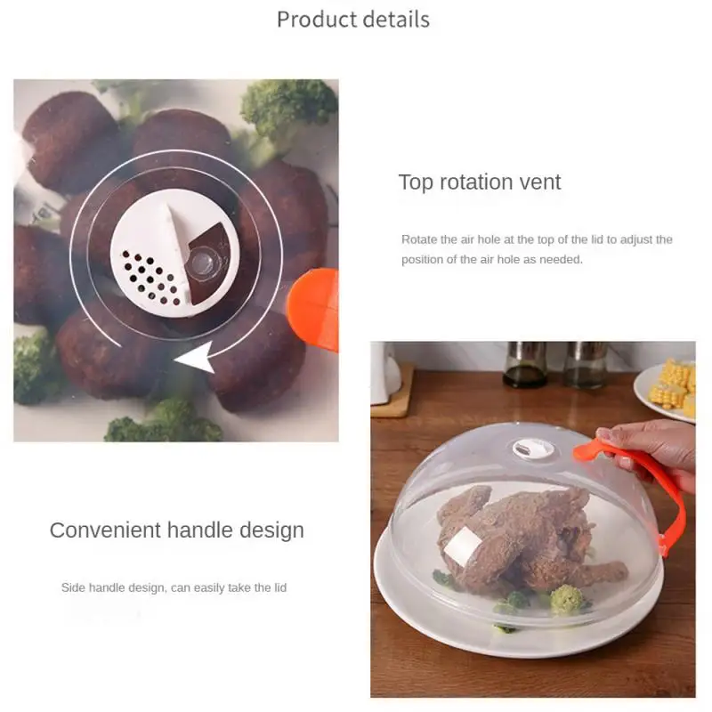 Microwave Heating Cover Splash-proof Cover High Temperature Food Preservation Dust-proof Insect-proof Oil-proof Special microwave splatter cover