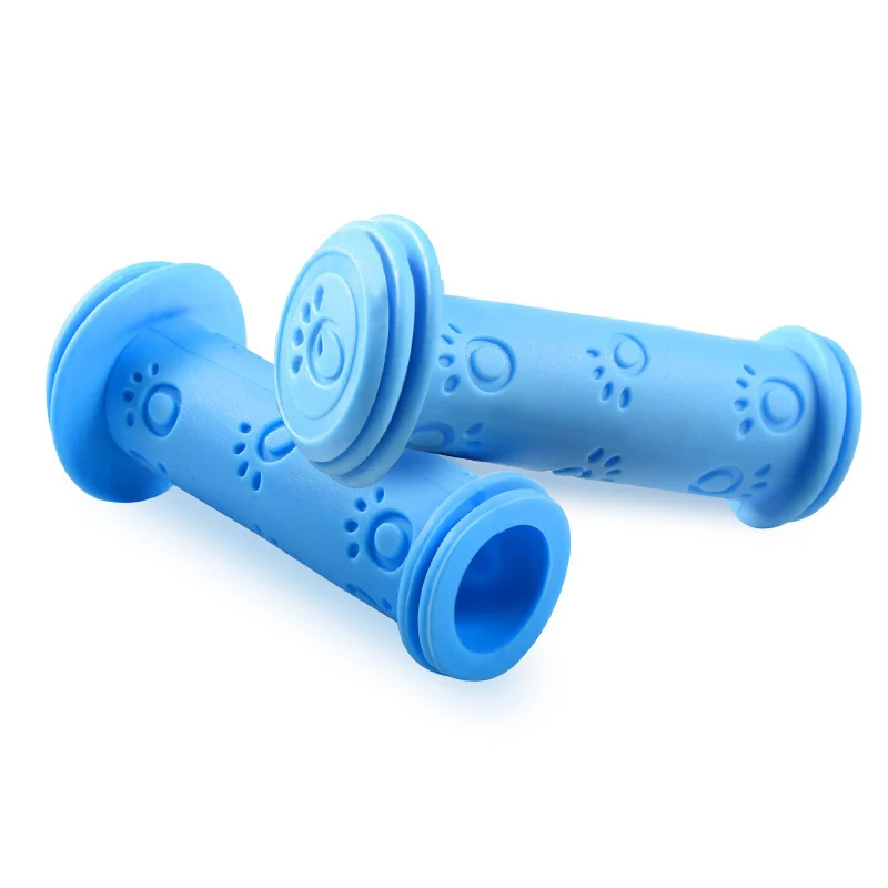 Children's Non-Slip Waterproof Bicycle Handlebar Grips - Rubber Grip Set for Bikes, Tricycles, and Scooters