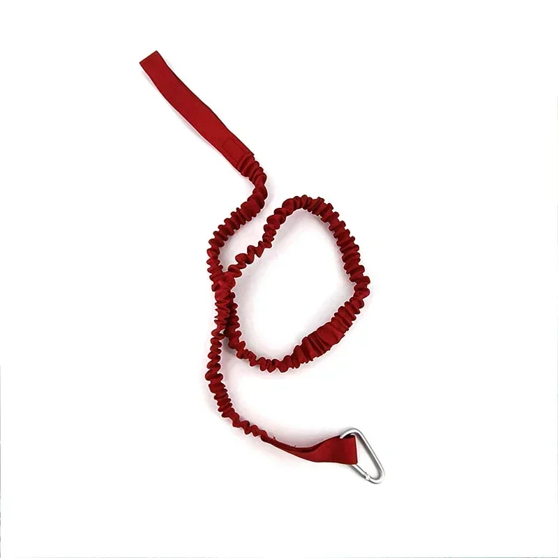 Elastic Kayak Paddle Leash with Safety Hook - Coiled Lanyard for Fishing Rods and Boating Accessories