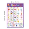 Abc Alphabet + Numbers 1~20 Poster Set Toddler Educational Charts Learning and Education Toy for Kid Baby Alphabet Montessori 2