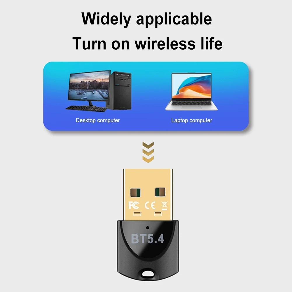 PC 노트북 무선 스피커용 USB 블루투스 호환 5.4 어댑터, 오디오 동글, 음악 오디오 리시버