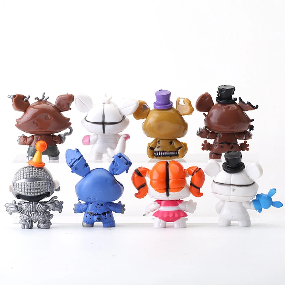 Deluxe 8-Piece FNAF Collectible Figures Set ✨ Exclusive Game Character Dolls Gift Set