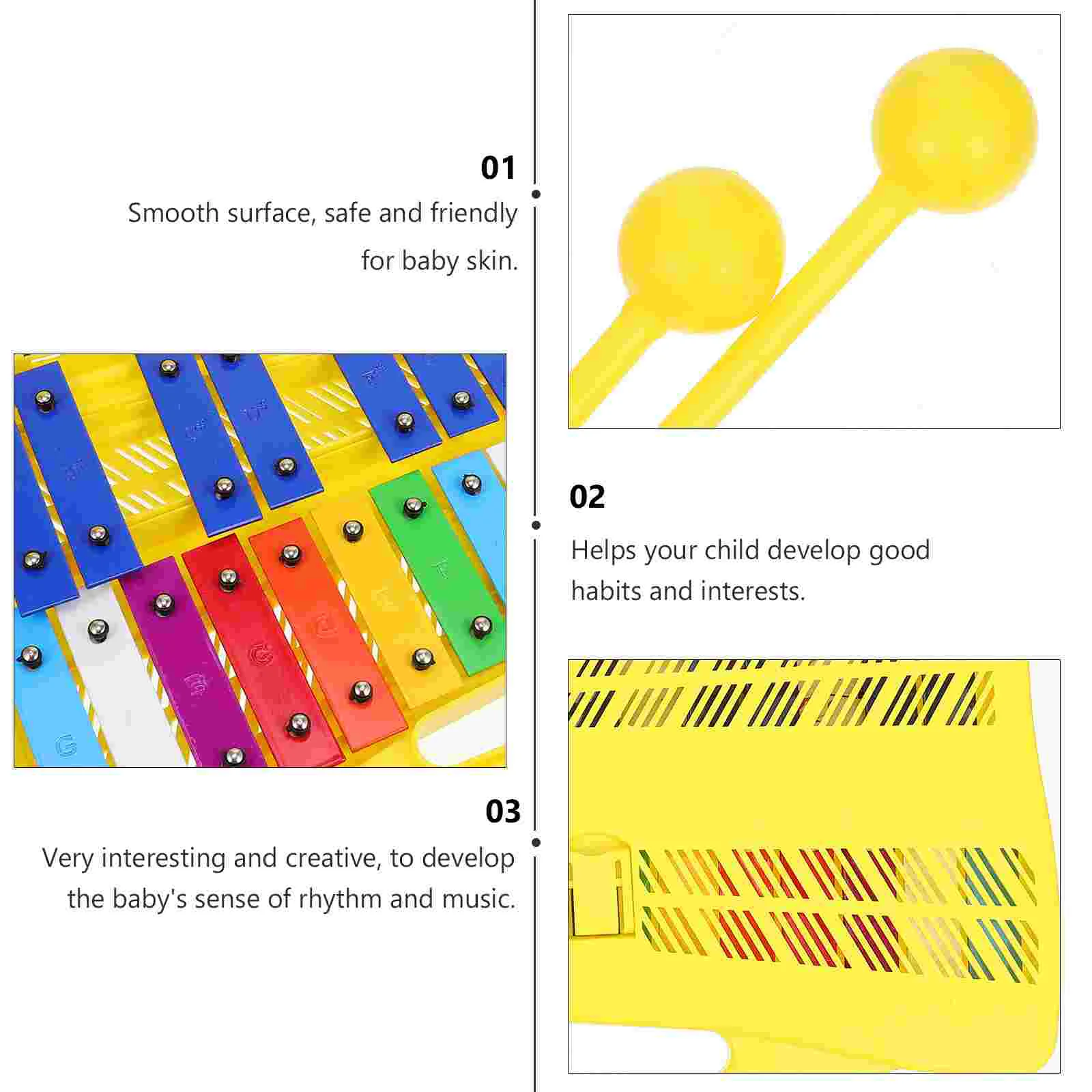 25-tone Piano Playing Bell Game Xilofono Colored Xylophone Metallophone Music Instrument Toddler Toys Musical Boxed