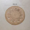 Woven Round Mat 100% Plants Carpets For Living Room Bedroom Decor Home Decoration Floor Mats Natural Rattan Grass Rugs 3