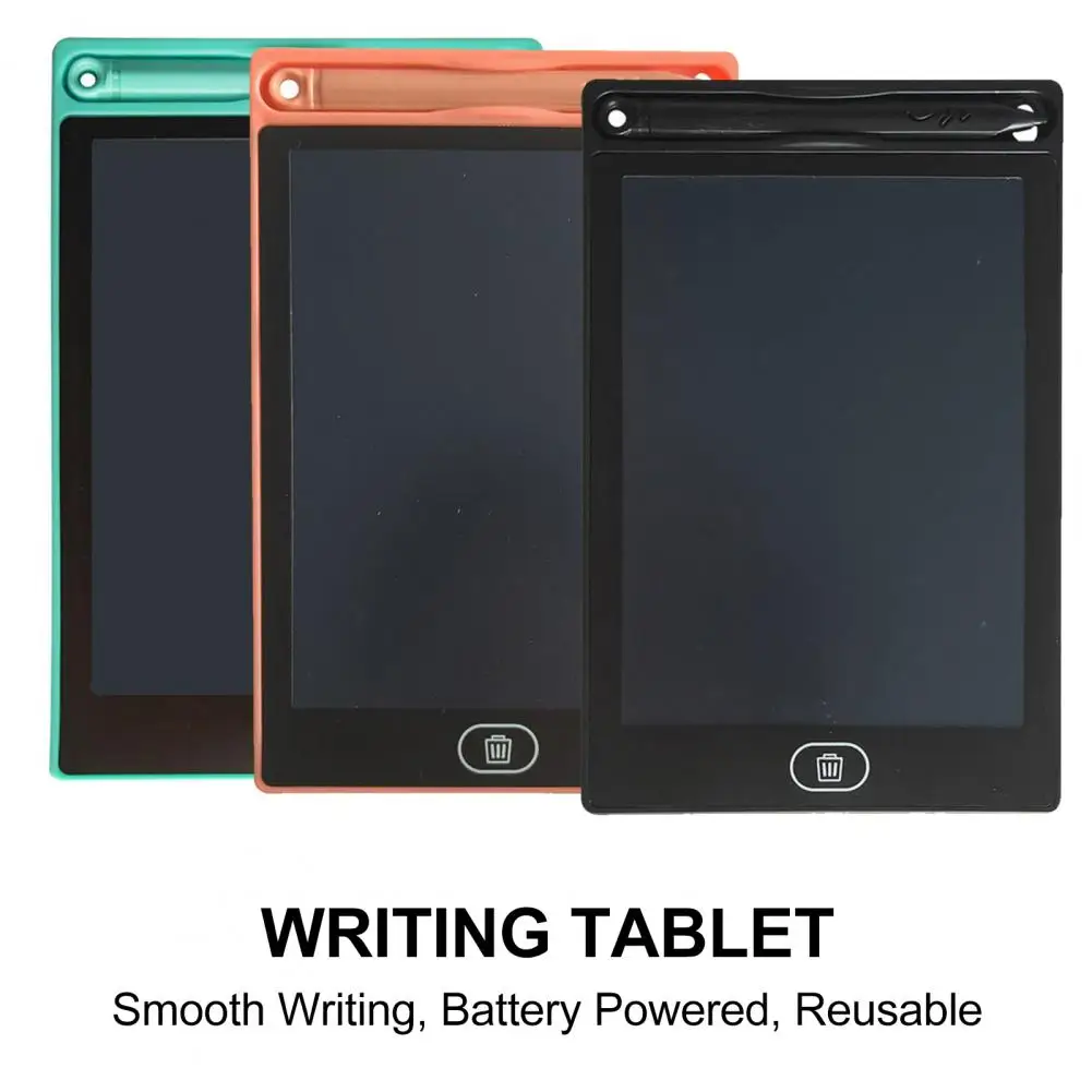 

6.5 Inches Useful Handwriting Pad with Pen Rectangle Low Consumption Electronic Writing Board One Key Delete