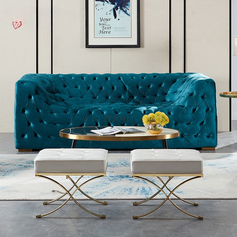 Shoe change stool soft bag seat cushion European foot pedal