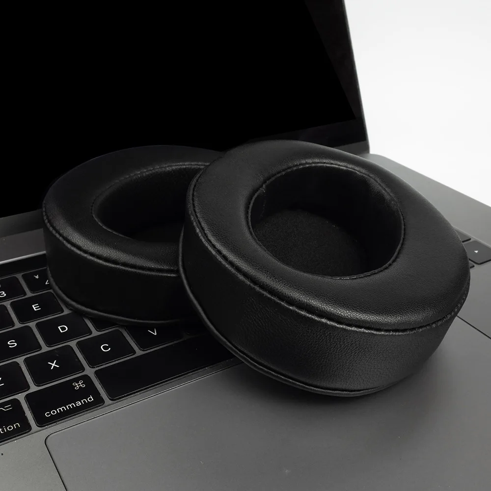 Abgewinkelte Ohrpolster für Fostex TH-600 TH-900 Denon AH-D2000 ZMF Perforierte Lammfell-Headphone-Abdeckungen aus Memory-Schaumstoff – Detail 4