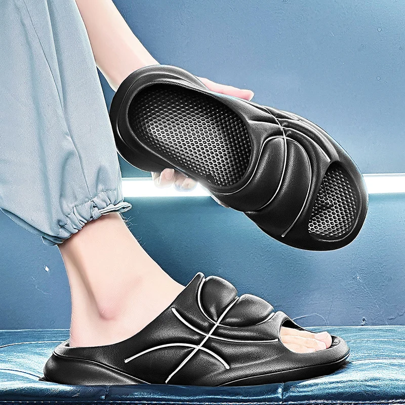 Slip Slippers for Men Non-Slip Slipper for Indoor Outdoor With Thick Sole Super Soft Non-Slip Soft Foam Sliders_voghion.com