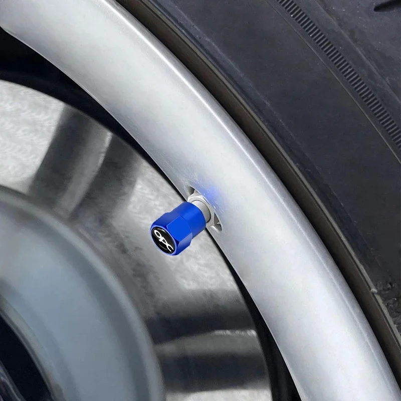 4개입 자동차 알루미늄 합금 타이어 캡 밸브 커버 액세서리 (오펠 아스트라 j g 인시그니아 코르사 d 벡트라 c 자피라 a 자동차 용품)