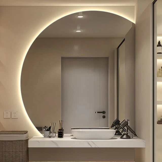Irregular Decorative Mirrors Bedroom Full Length Korean Bathroom Luxury Led  Light Mirror Frame Espejo Cuerpo Entero Home Decor - AliExpress