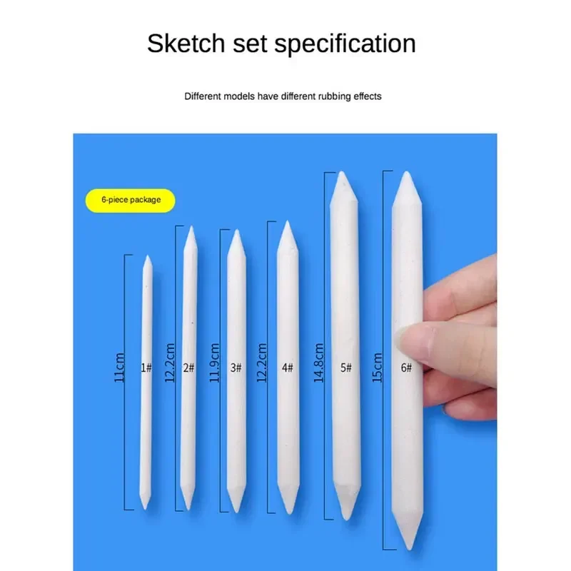 Sketch Paper Eraser Pens Blending Stump Art Tool 3/6PCS Set for Painting and Smearing Pen pencil eraser eraser pen eraser refillable pen