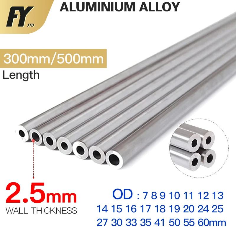Tube SOURCING MAP 6063 Aluminium Rond Tube 10mm OD 5mm Interne Diamètre