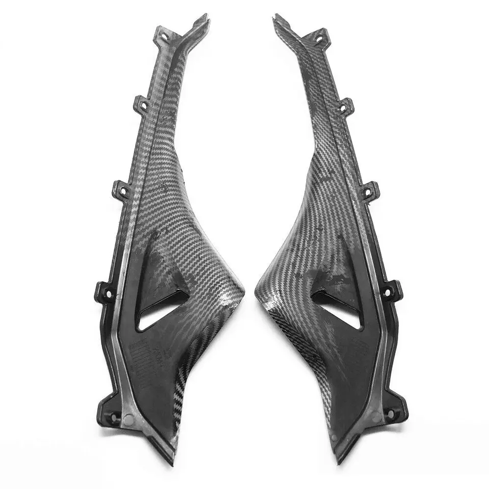 Aileron De Moto Pour Aprilia RS4 125 2012-2016 Partie Carénage Du Couvercle Du Conduit D'air Latéral Avant Moto En Fibre Carbone Spoiler Aileron De Moto