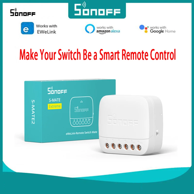 

10 шт., выключатель SONOFF Mate S-MATE2 Extreme, дистанционное управление EweLink через Smart Switch для умного дома, работа с Alexa Google Home