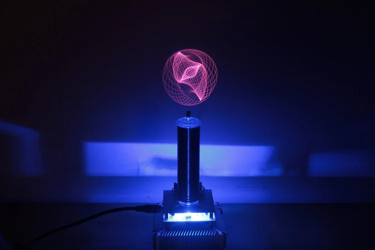 

Music Tesla Coil Plasma Speaker Light-up in Space Electronic DIY Experimental Production