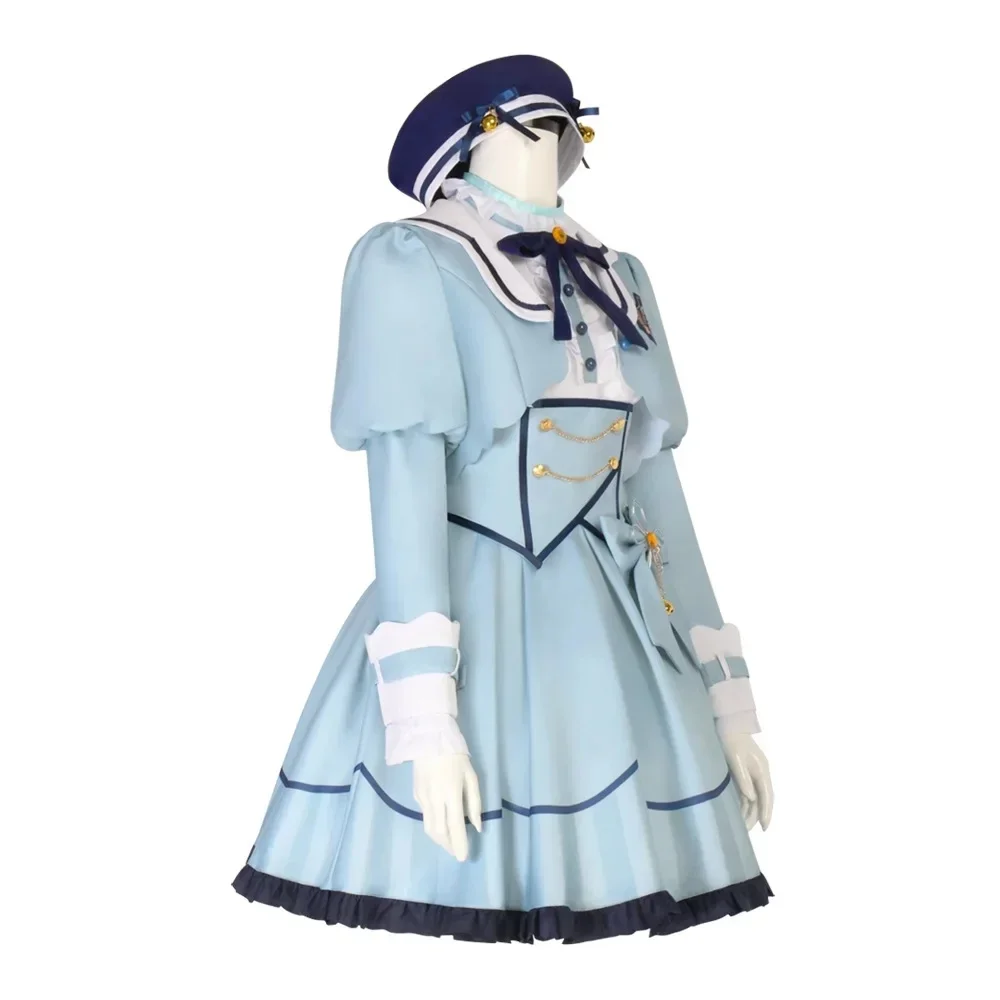 VTuber: Hololive Amamiya Kokoro | Blue Uniform Cosplay Costume 25 Hololive Amamiya Kokoro School Uniform Cosplay Costume for Women (Unofficial)