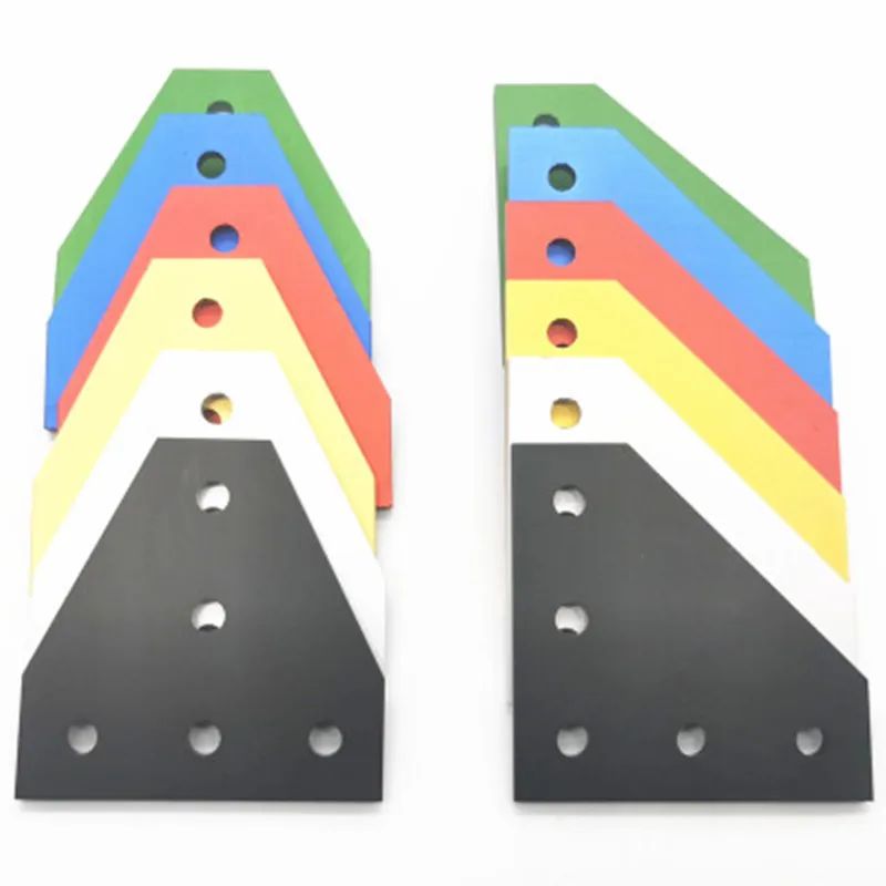 5 Hole 90 Degree Joint Board Aluminum Plate Corner Angle Bracket Connection Joint Strip For Profile Series angle connector,aluminum profile accessories