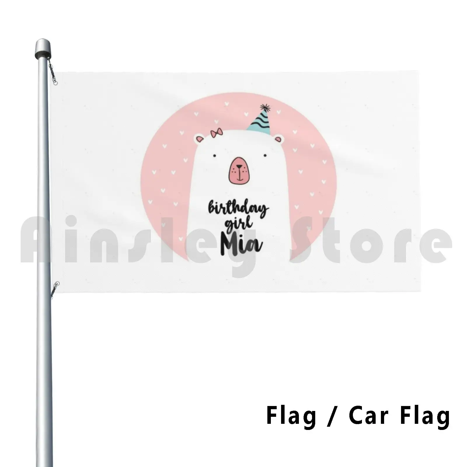 Flag Car Flag Birthday Girl Mia 2694 Mia Happy Birthday Mia Birthday Mia Birthday Girl Mia Baby Mia