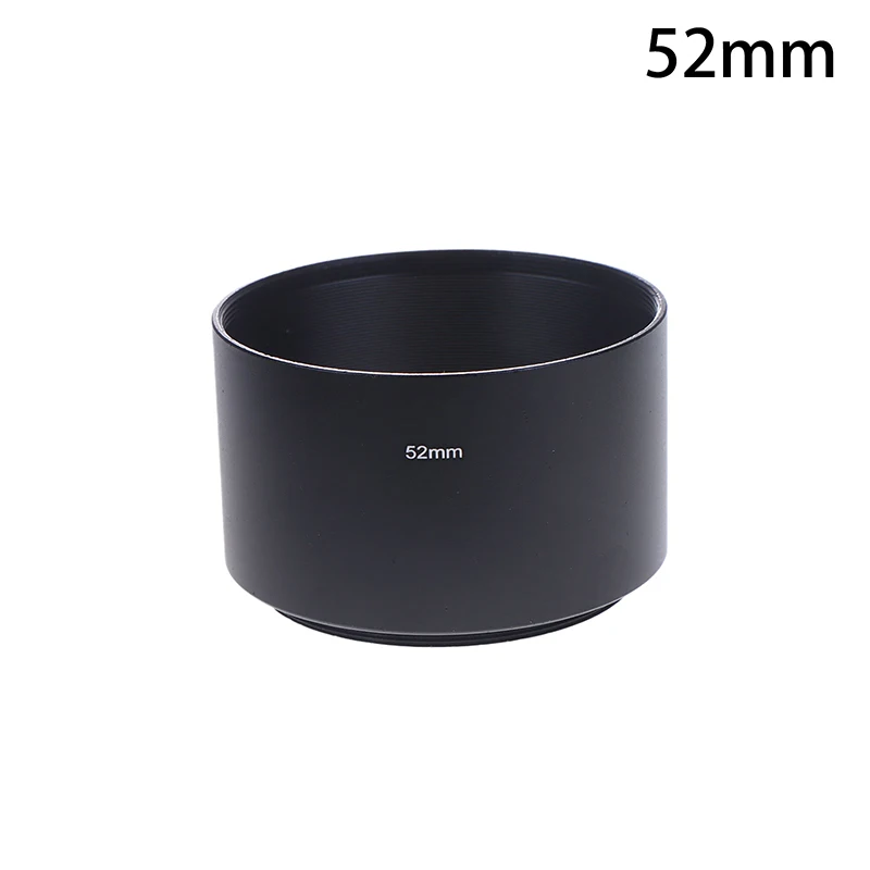 Universal Long Metal Lens Hood for Camera Lenses - Sunshade Accessory