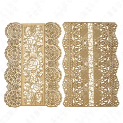 Matrices de découpe en métal 3d couche de fleur d'amour en dentelle, bricolage carte de vœux Scrapbook découpé Die papier artisanat couteau moule lame poinçon pochoir 