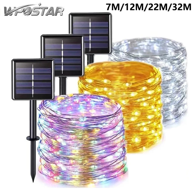 7M/12M/22M/32M 8Modes Outdoor Solar Fairy Lights LED Copper Wire Lights Xmas Lights Waterproof Garden Decoration 1