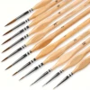 11pcs Watercolor Paint Brush Set for Fine Detail - Durable Miniature Brushes Micro Tips for Warhammer 40K Model & Art Painting 1