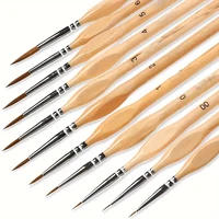 11pcs Watercolor Paint Brush Set for Fine Detail - Durable Miniature Brushes Micro Tips for Warhammer 40K Model & Art Painting 1