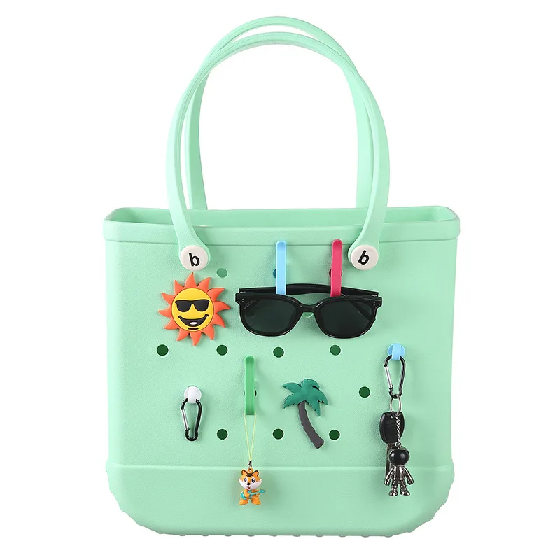 3 pcs/lot DIY hooks couple charm buckles key chain fit for bogg bag beach accessories DIY phone decorations