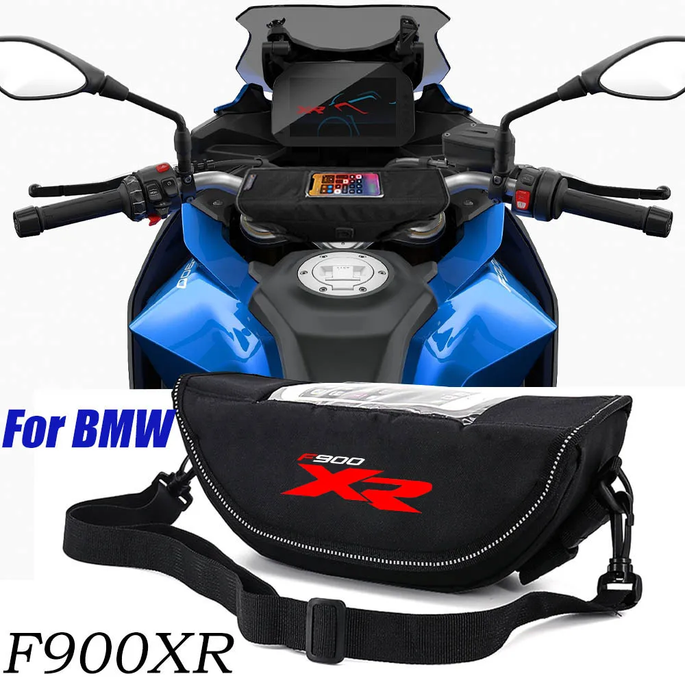 For BMW F900XR F900 XR F 900 XRMotorcycle accessory  Waterproof And Dustproof Handlebar Storage Bag  navigation bag f900 xr kickstand foot side stand extension pad support plate enlarge stand motorcycle accessories for bmw f900xr f 900 xr