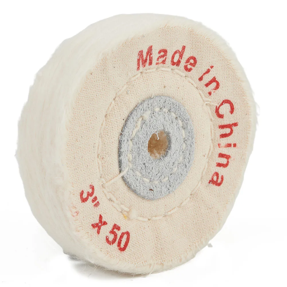 

3inch Cotton Cloth Buffing Polishing Wheel Buffer Polish Jewelry Grinder Pad For Gold Silver Jewelry Mirror Round Wheel