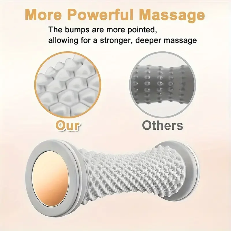 1pc Plastic Yoga Muscle Massage Roller Foot Training Device Multi-functional Foot Roller for Muscle Network Drainage