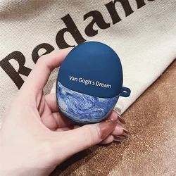 Starry Night Oil Painting Protective Headphone Case Cover for FreeBuds SE2 or SE3 (VG Starry Sky)