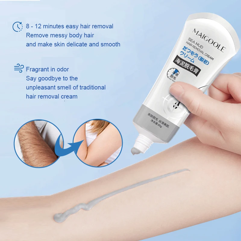 

Hair Removal Body Painless Effective Hair Removal Cream Beard Arm Armpit Hair Growth Inhibitor Moisturizing Beauty Skin Care 80g