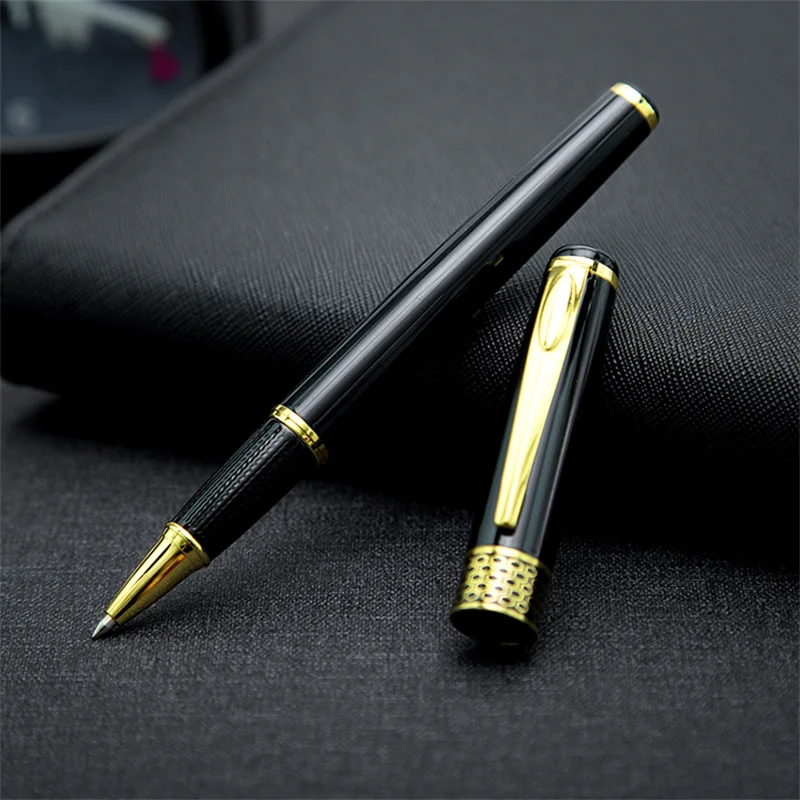 Luxury Quality Hot Sell Custom Laser Etching Logo Metal Aluminum Roller Ball Point Pen For Powerbank Organizer Dairy Notebook customized product、metal corporate anniversary metal etching thank you card