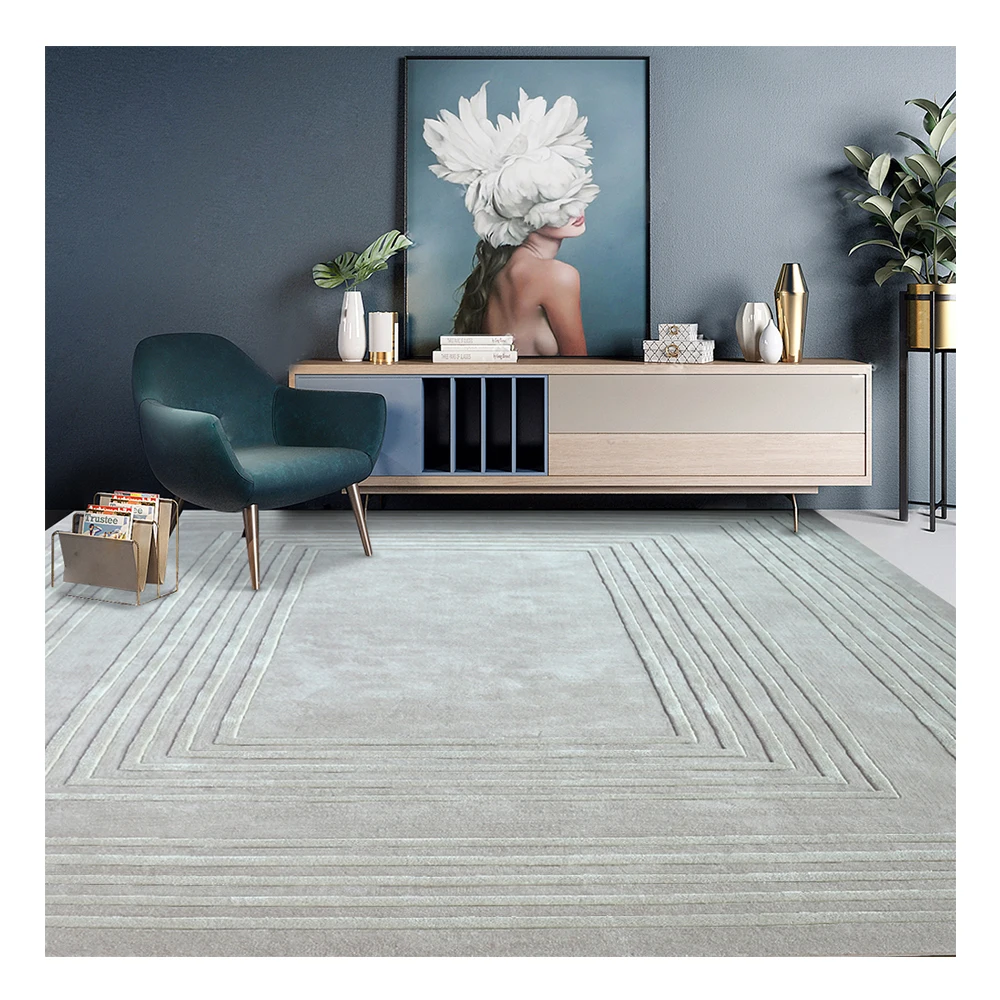 

And Silk Handmade Carpet Luxury Wholesale Price Chinese Guangzhou Top Quality Wool Loop Pile Anti Dusty Big Size Cotton Modern