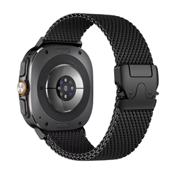 Parachute Buckle Milanese Loop Strap Bracelet - Galaxy watch 7 Ultra (Black)