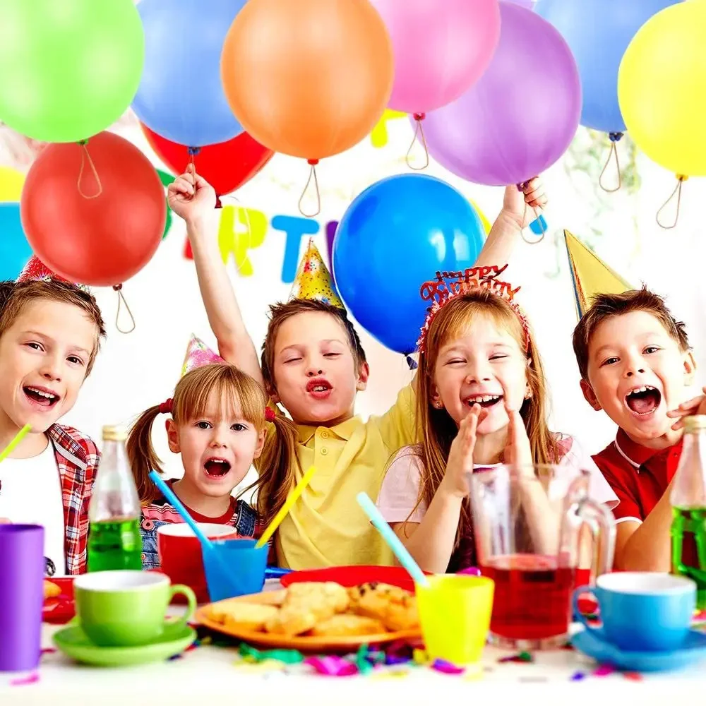 20pcs 18" High Quality Multi-Color Punch Balloons-Perfect for Scene Decor, Room Decor, Birthday & Theme Parties!