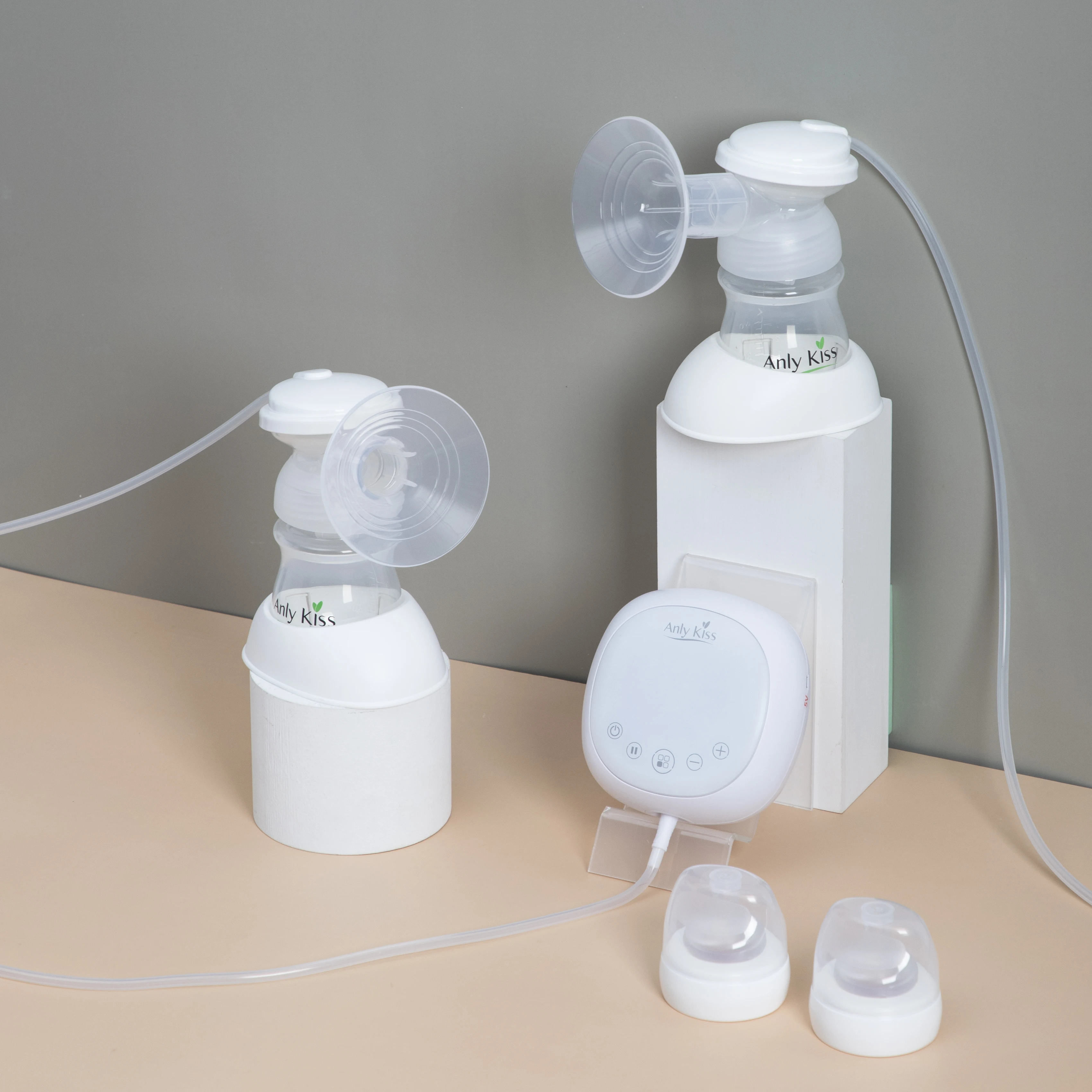 Anly Kiss Large Suction Bilateral Breast Pump Portable Adjustable Painless Electric Smart Breastpump For Breastfeeding Mom elvie single electric breast pump Electric breast pumps