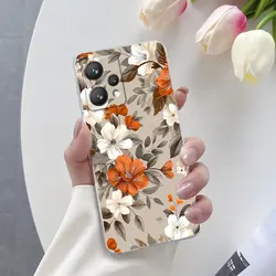 Luxury Butterfly Flower Clear Soft Silicone Phone Case - Enhanced Protective Cover for Realme 8i (TM2701)