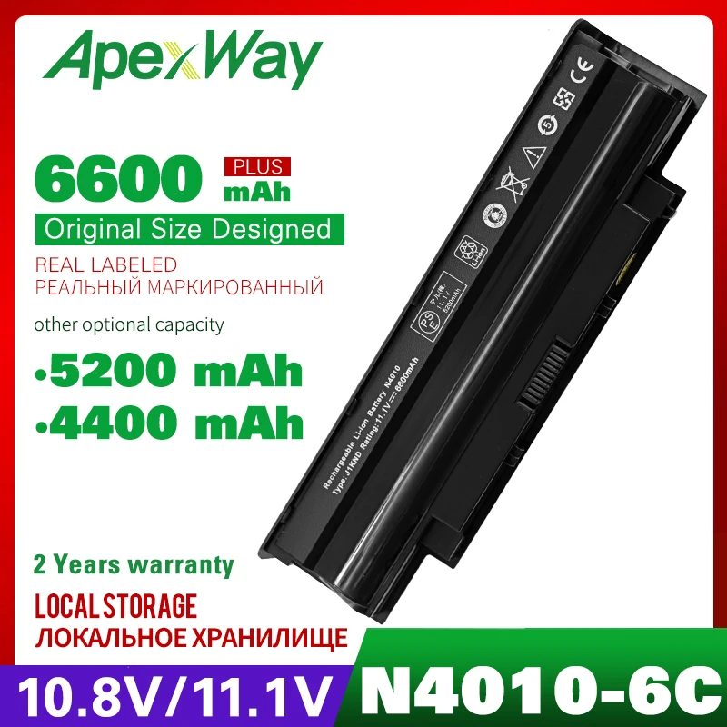 

Аккумулятор Apexway J1KND для ноутбука DELL Inspiron N4010 N3010 N3110 N4050 N4110 N5010 N5010D N5110 N7010 N7110