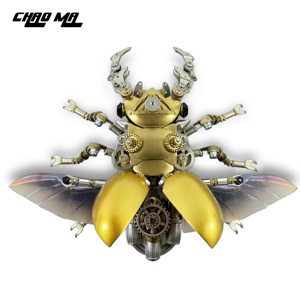 DIY Assembly Beetle 3D Metal Insect Model Kit Steampunk Desktop Toy ...