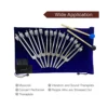New Chakra Tuning Fork Set for Healing, 8 Pieces Silver Chakra Tuning Fork for Meditation 3